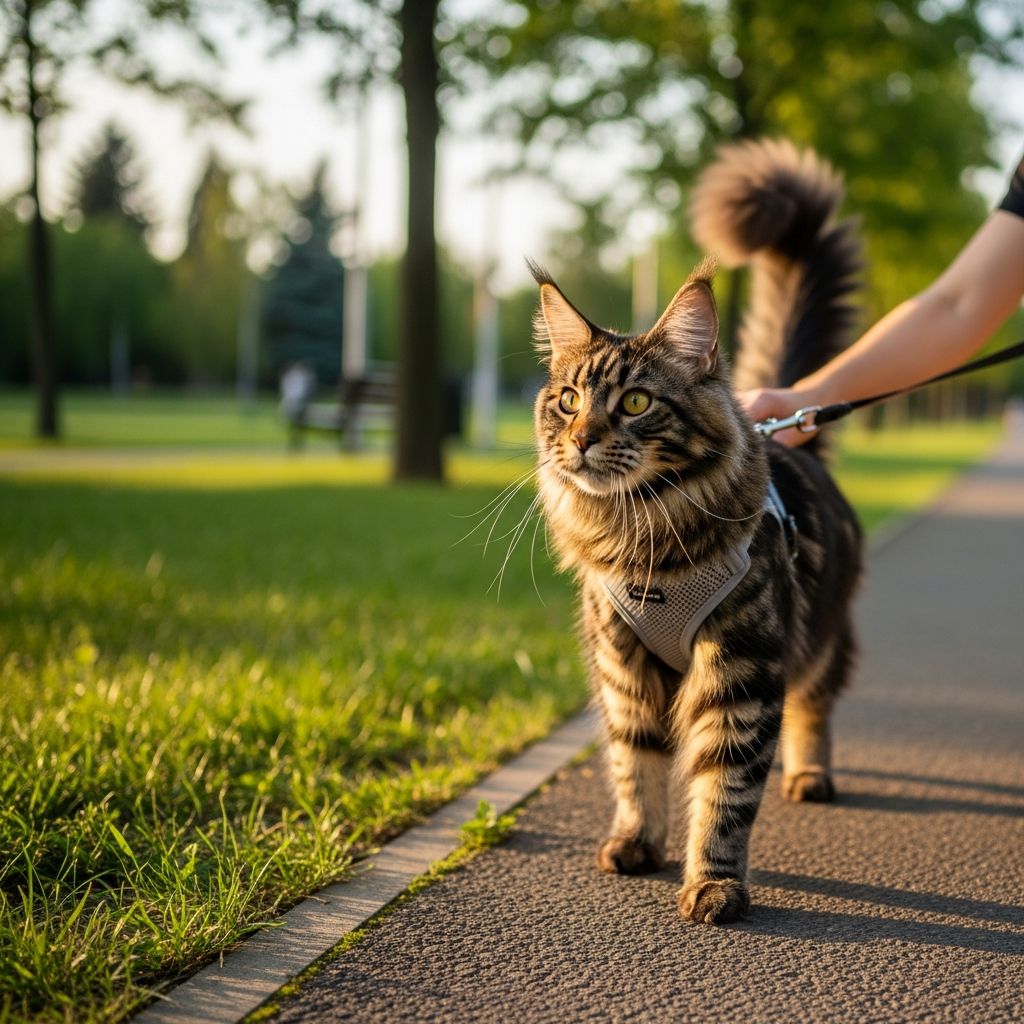 Learn how to safely walk your cat on a leash and harness for enriched outdoor adventures.