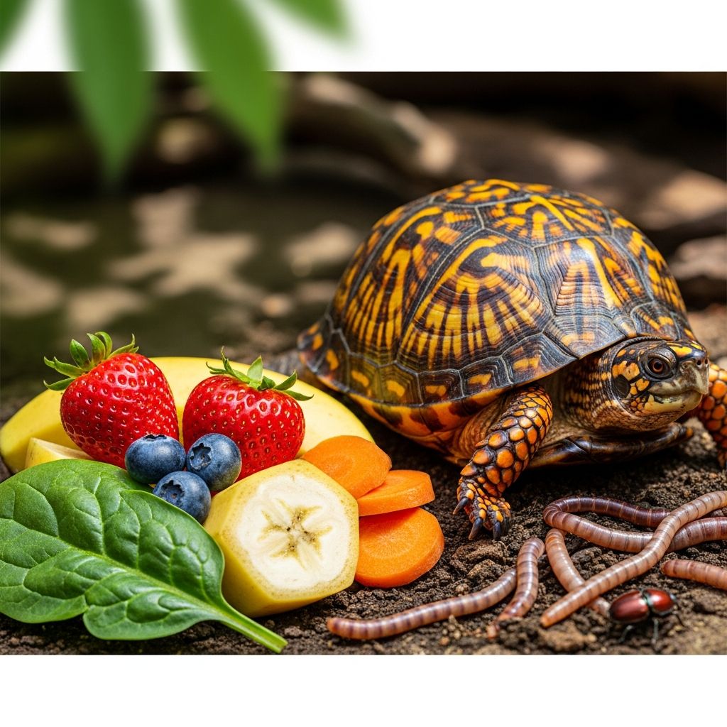 Learn everything about box turtle nutrition, from proteins to vegetables and proper supplementation.