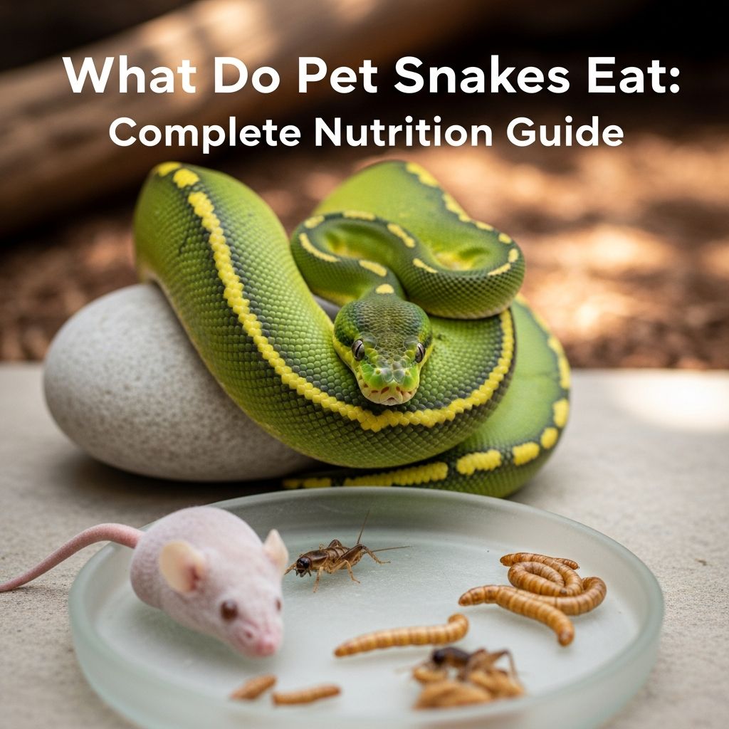 What Do Pet Snakes Eat: Complete Nutrition Guide Learn what pet snakes eat, feeding schedules, and nutritional requirements for optimal health.