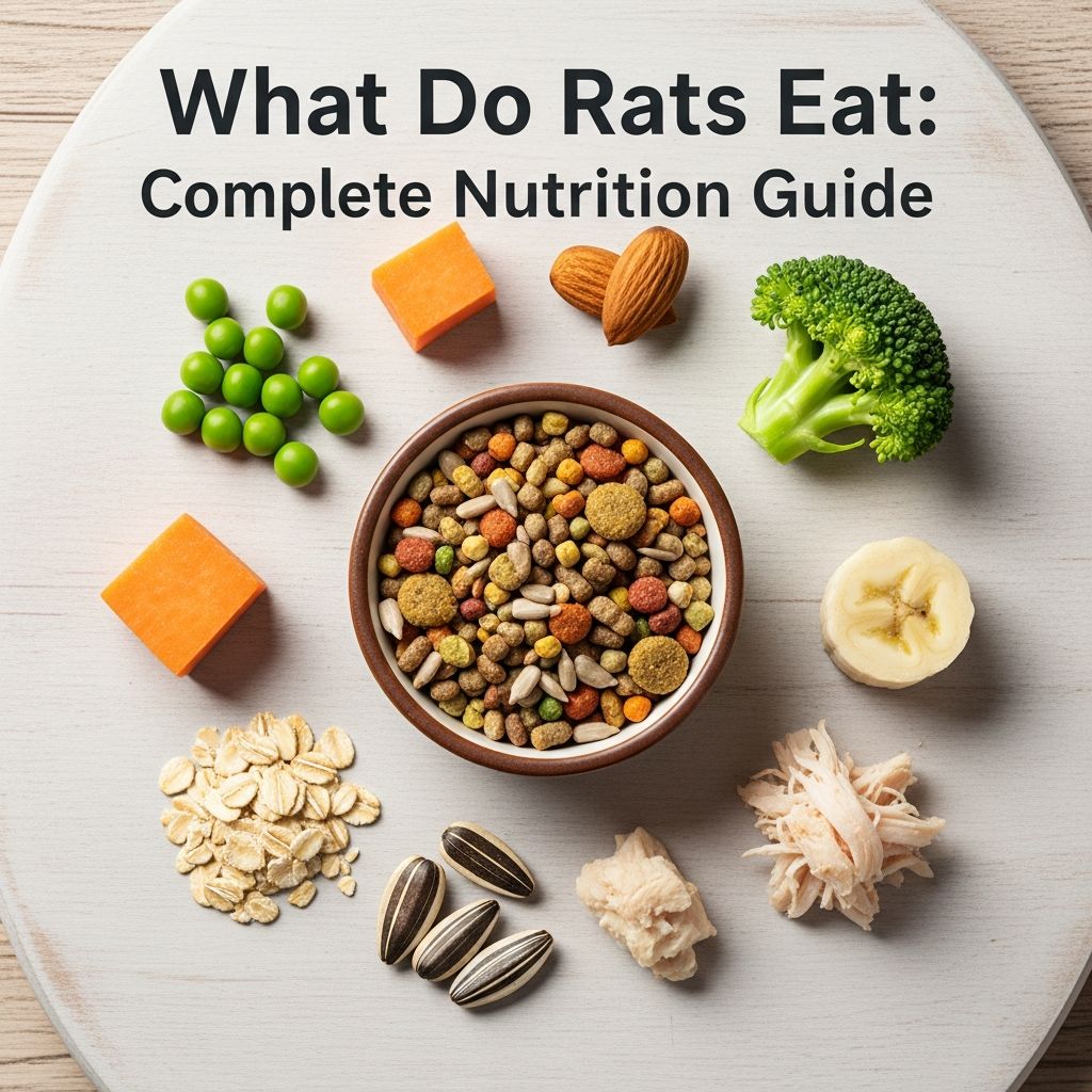 Learn what rats eat, from pellets to vegetables, and create a balanced diet for your pet rat.