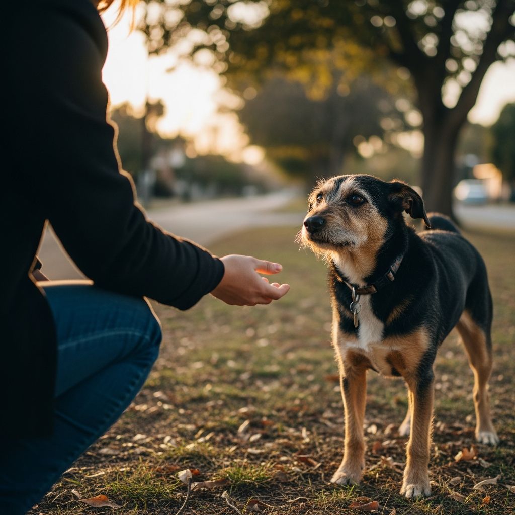 A comprehensive guide to safely helping a lost dog and reuniting them with their owner.