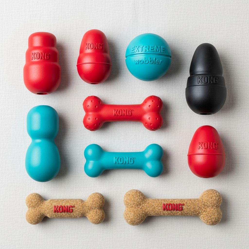 Find the perfect KONG toy tailored to your dog’s size, chewing style, and play preferences for hours of safe fun.
