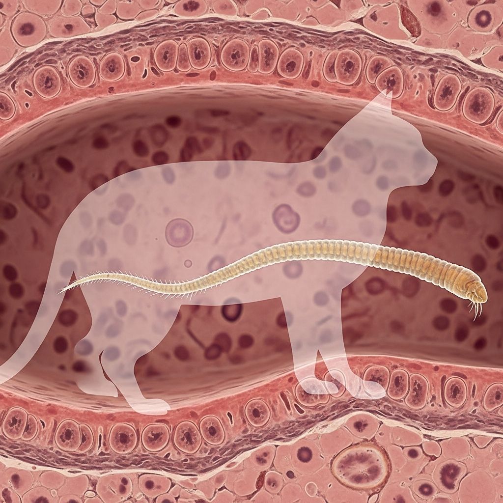 Complete guide to understanding, diagnosing, and treating whipworm infections in cats.