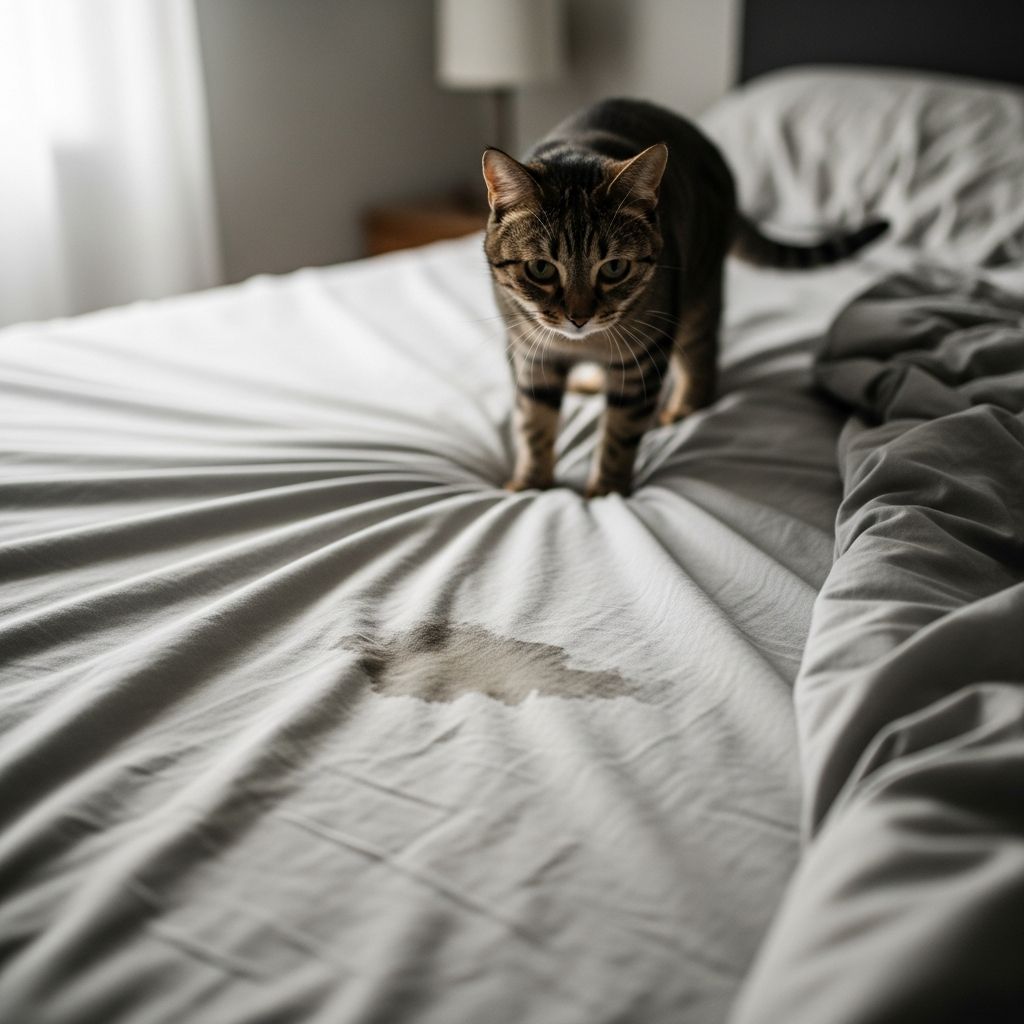 Discover why your cat is peeing on your bed and learn proven solutions to stop this behavior.