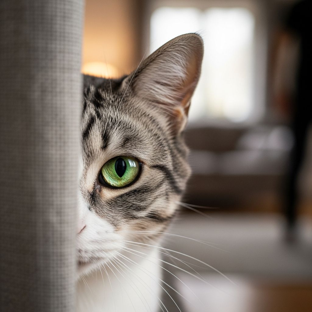 Why Is My Cat Shy Around Strangers? Tips for Anxious Cats Learn proven strategies to help your shy cat feel comfortable with visitors and overcome stranger anxiety.