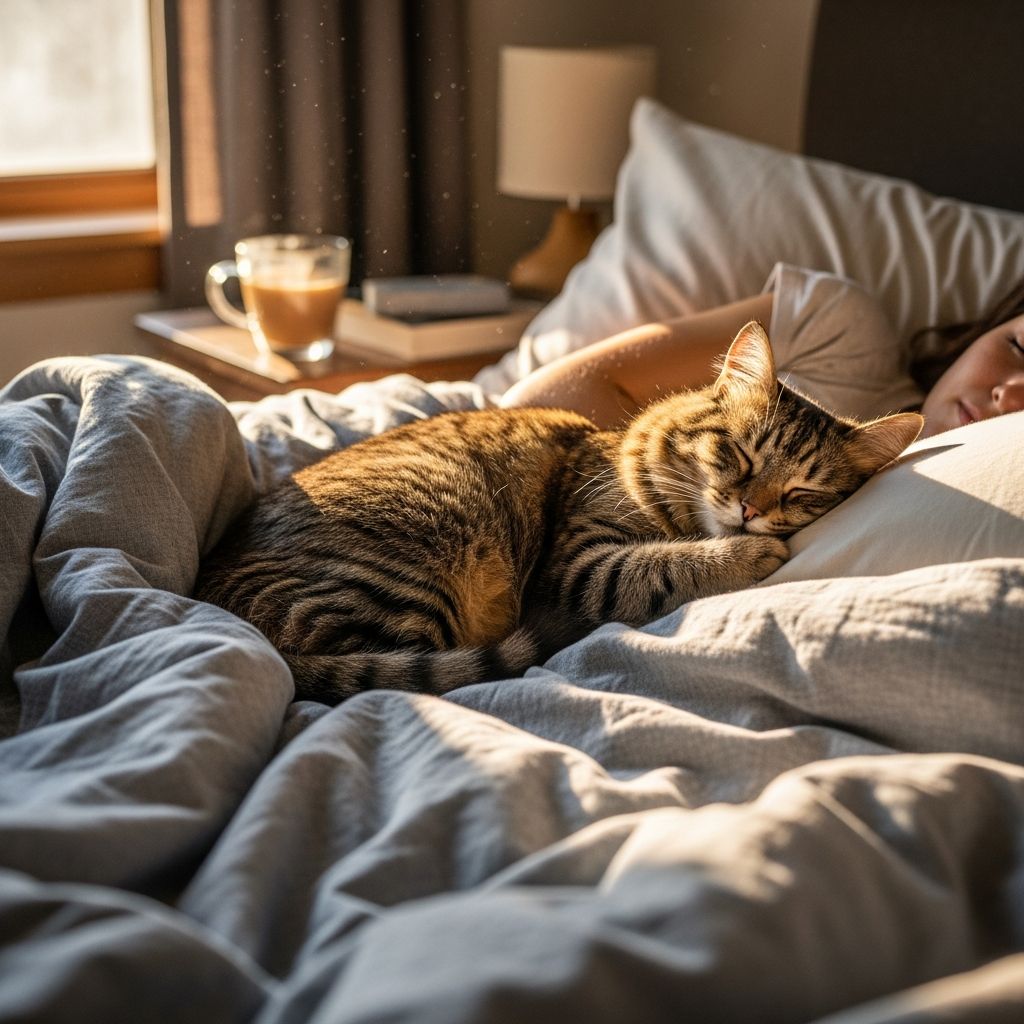 Why Do Cats Like to Sleep in Bed With You? Discover why your cat loves sleeping in bed with you and what it means for your bond.