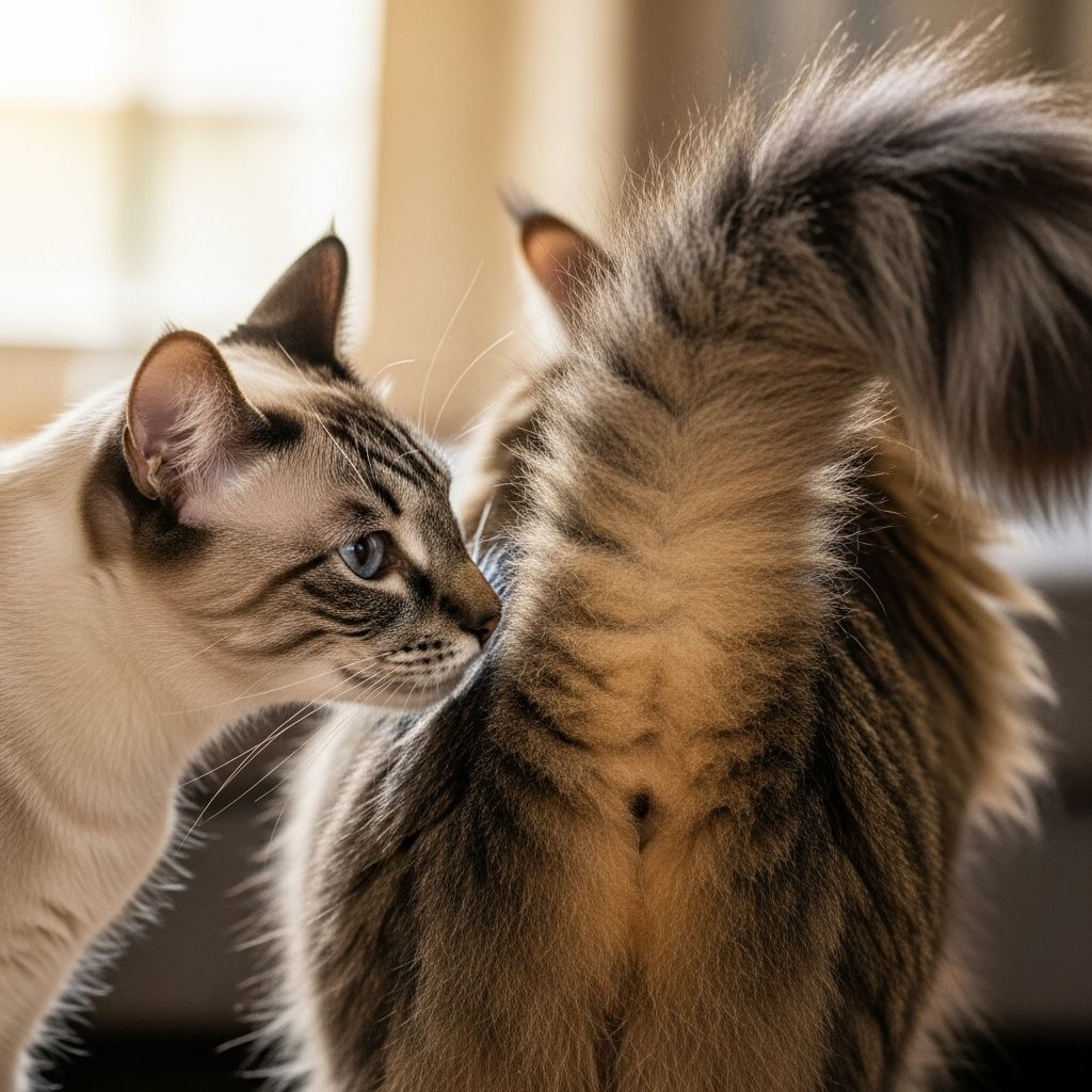 Discover why cats sniff each other's butts and what this behavior reveals about feline communication.