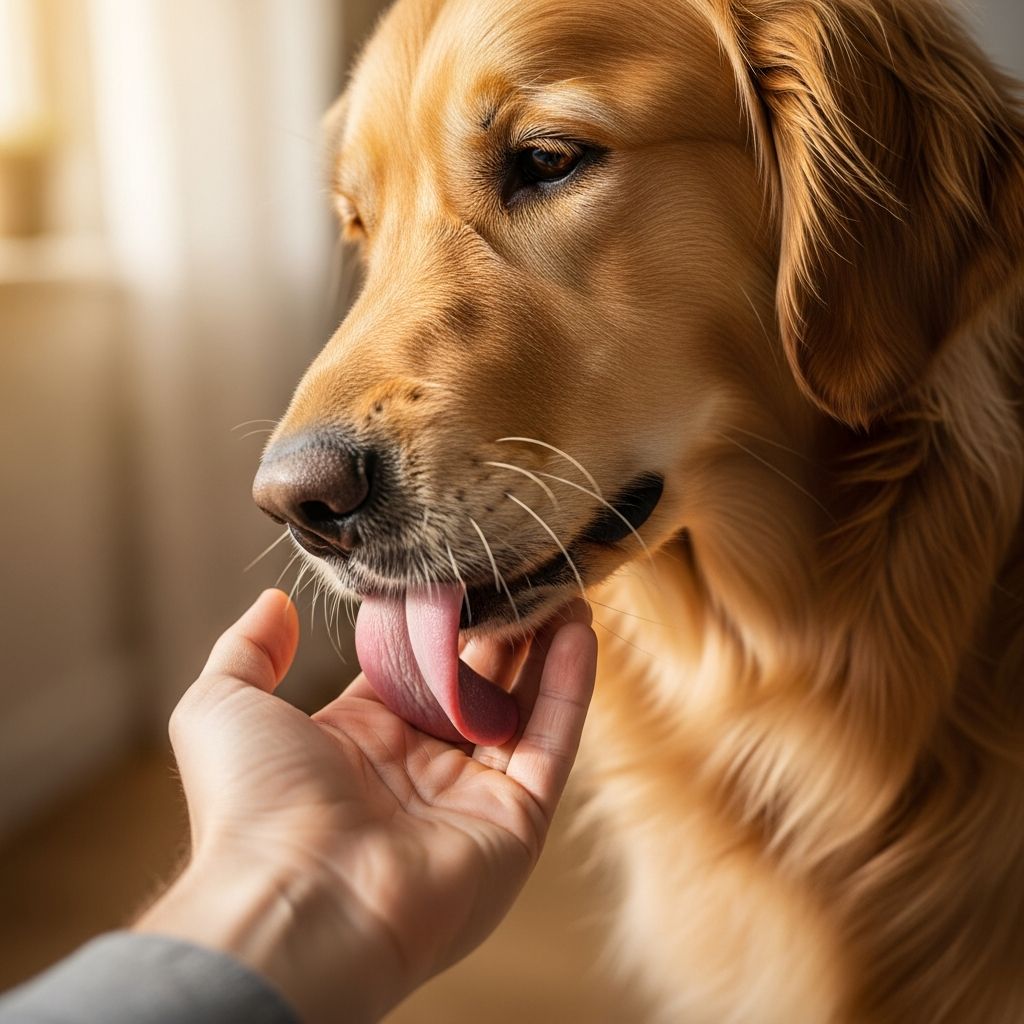 Discover the 7 main reasons why your dog licks you and what it means for your relationship.