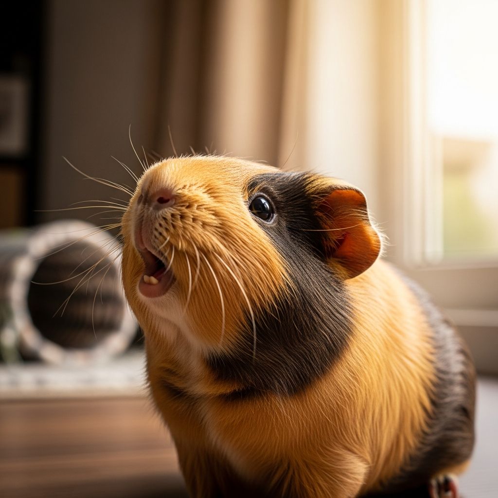 Understand guinea pig vocalizations and what different squeaks mean for your furry friend.
