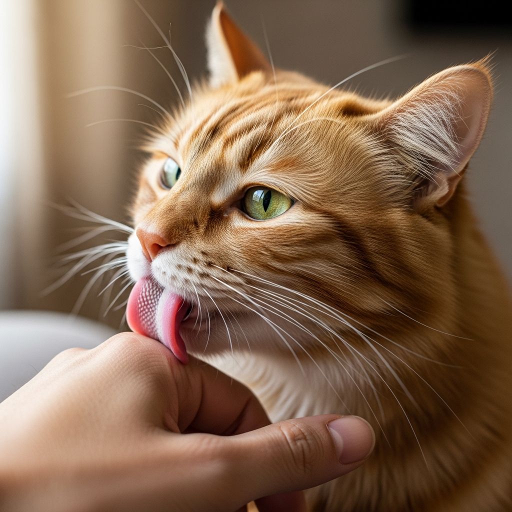 Discover the surprising reasons behind your cat's licking behavior and what it means for your bond.