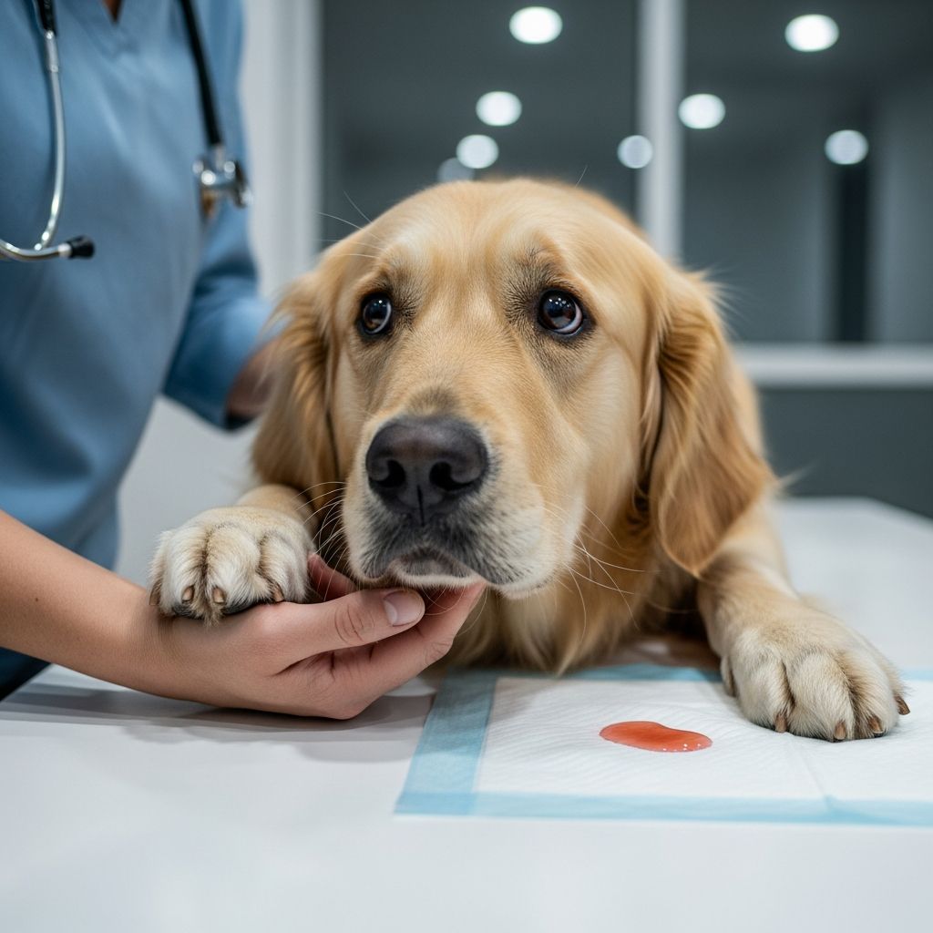 Learn the common causes of blood in dog urine and when to seek veterinary care immediately.