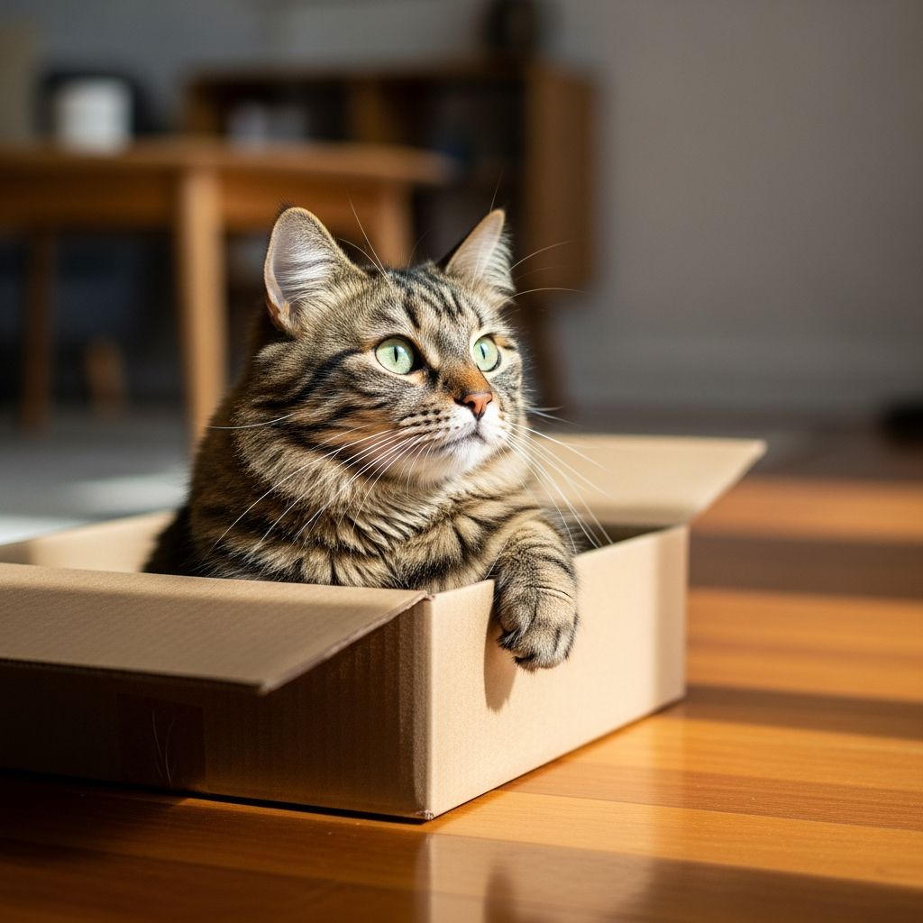 Discover why cardboard boxes are essential for your cat's well-being and stress relief.