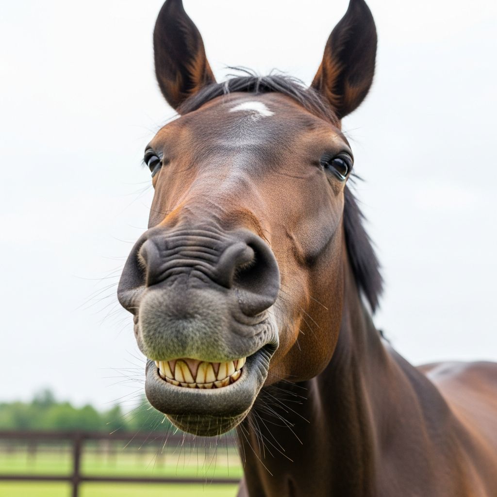 Why Is My Horse Smiling? Understanding Equine Facial Expressions Discover what your horse's smile really means and learn about the Flehmen response and other equine behaviors.