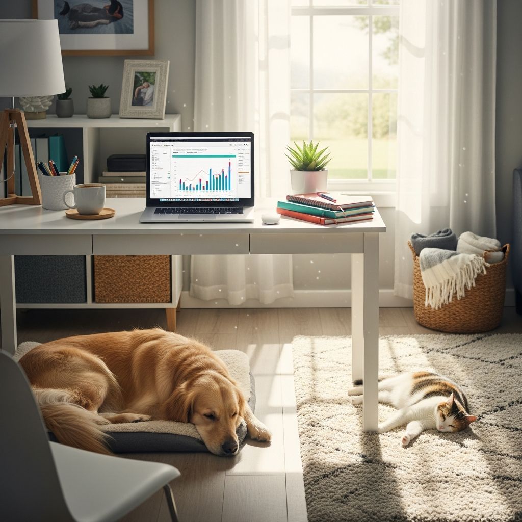 Work From Home as a Pet Parent: Stay Productive Master the art of working from home with pets by establishing routines, creating dedicated spaces, and managing distractions effectively.