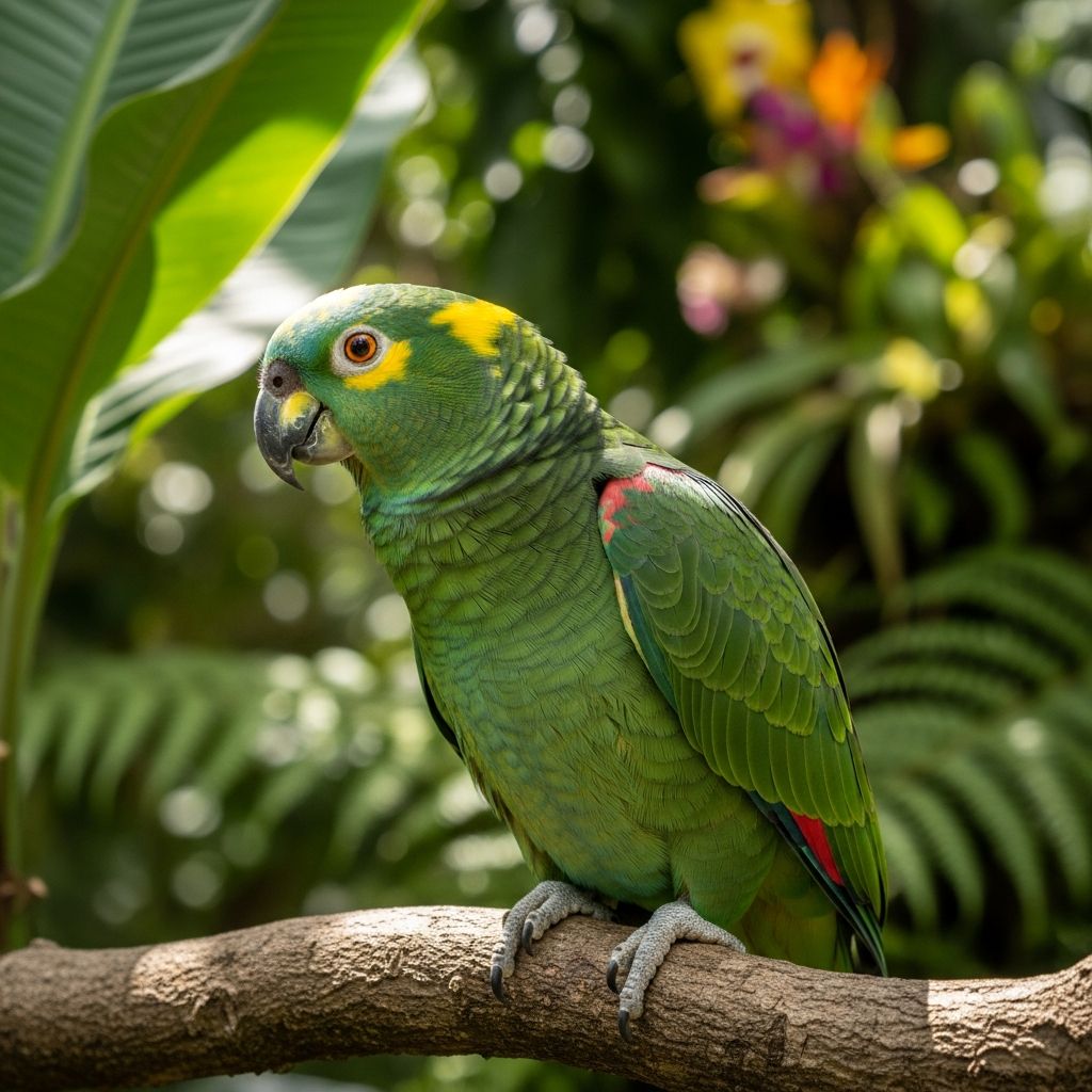 Complete guide to Yellow-Naped Amazon Parrots: personality, diet, care, and training tips.