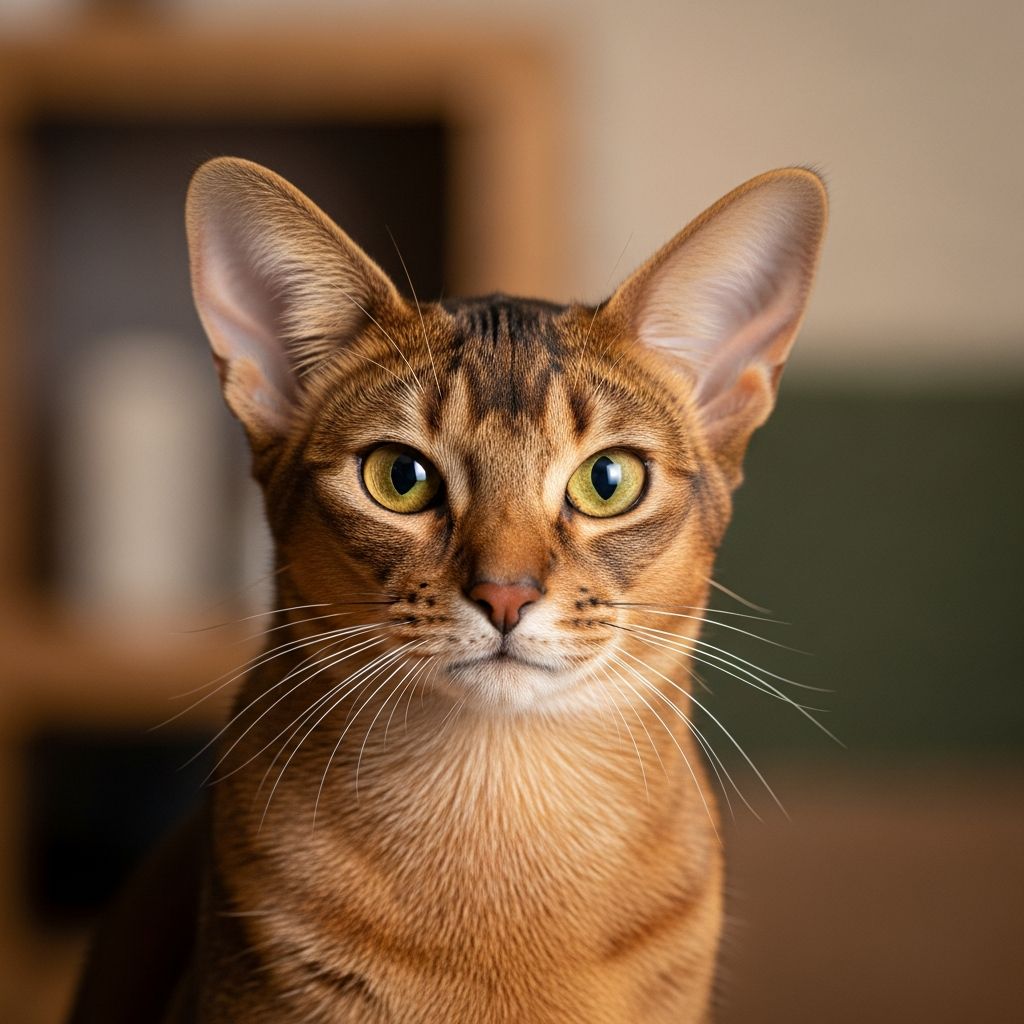 Discover the lively, ancient Abyssinian cat: energetic explorers with stunning ticked coats and dog-like loyalty.