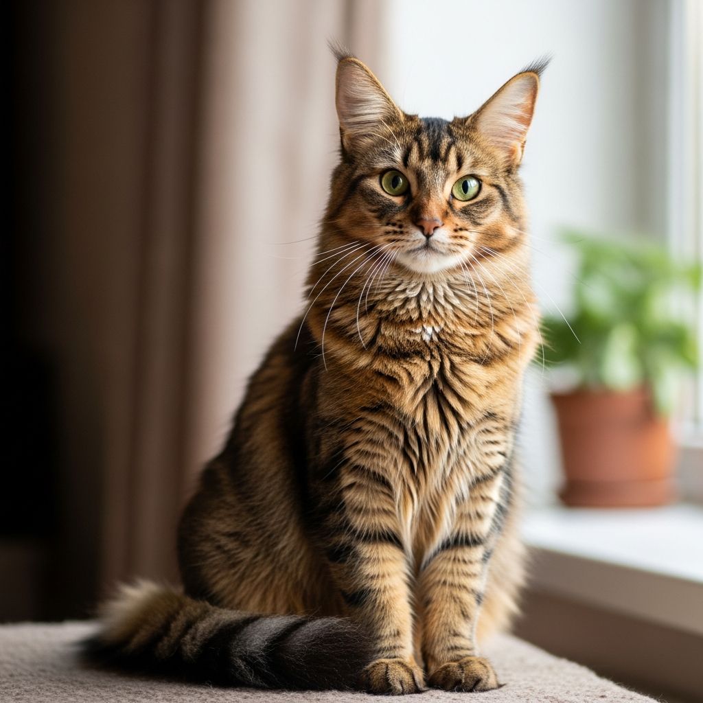 Abyssinian Maine Coon Mix Guide: Care, Pictures & More Discover the energetic, affectionate Abyssinian Maine Coon mix: a playful hybrid blending Abyssinian curiosity with Maine Coon size and gentleness.