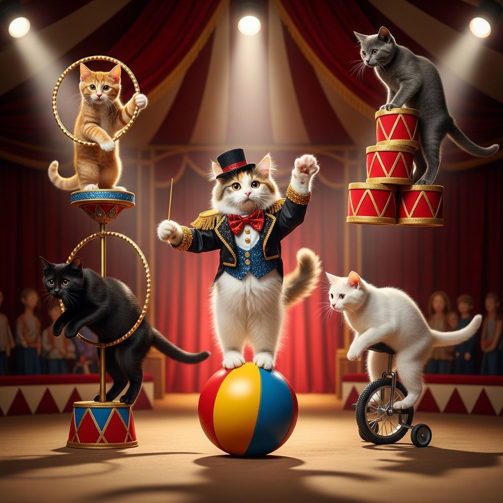 Discover the incredible world of the Amazing Acro-Cats, rescue felines mastering tricks and music to inspire pet lovers everywhere.