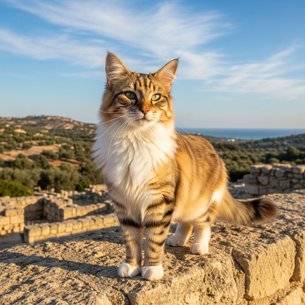 Discover the majestic Aphrodite Cyprus cat: a loyal giant from ancient Cyprus with dog-like affection and endless energy for families.