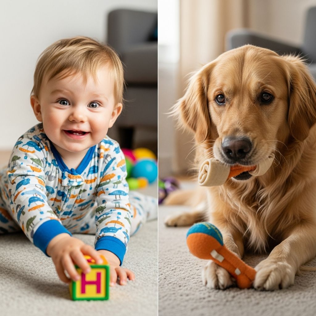 Exploring the surprising similarities and key differences between dogs' cognition and toddler development.