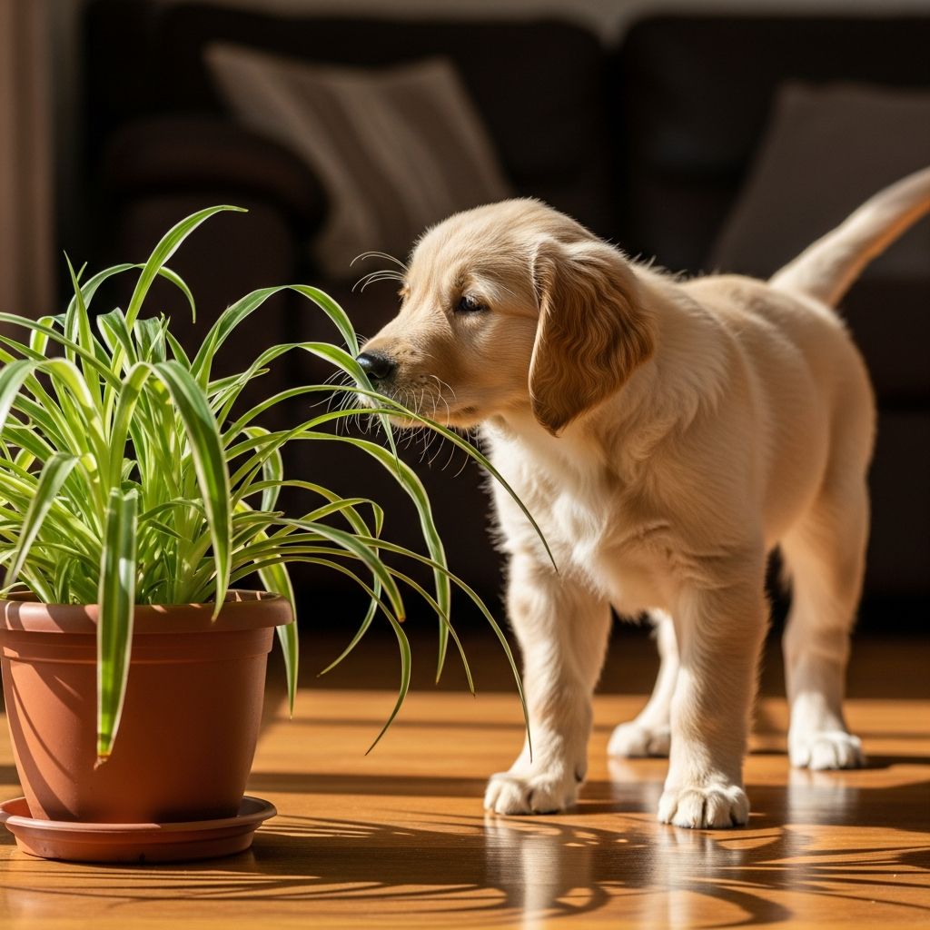 Learn whether spider plants are safe for dogs and how to protect your pet from houseplant hazards.