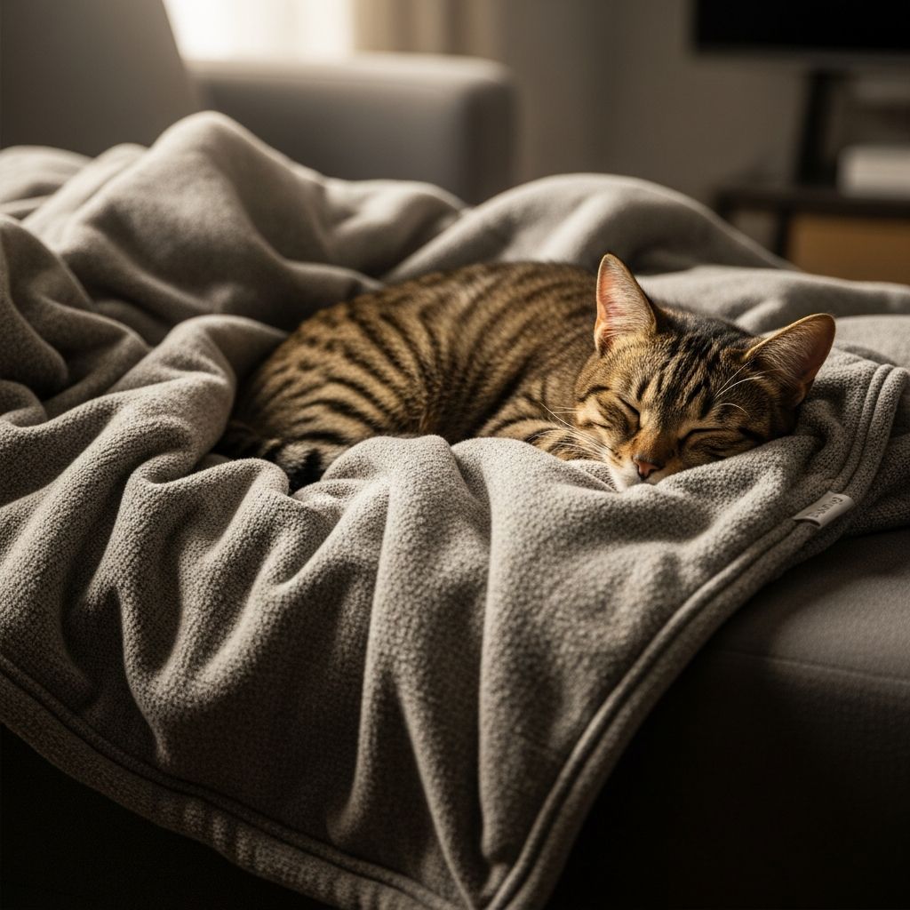 Discover vet-approved facts on weighted blankets for cats: risks, safety tips, and alternatives for your feline friend.