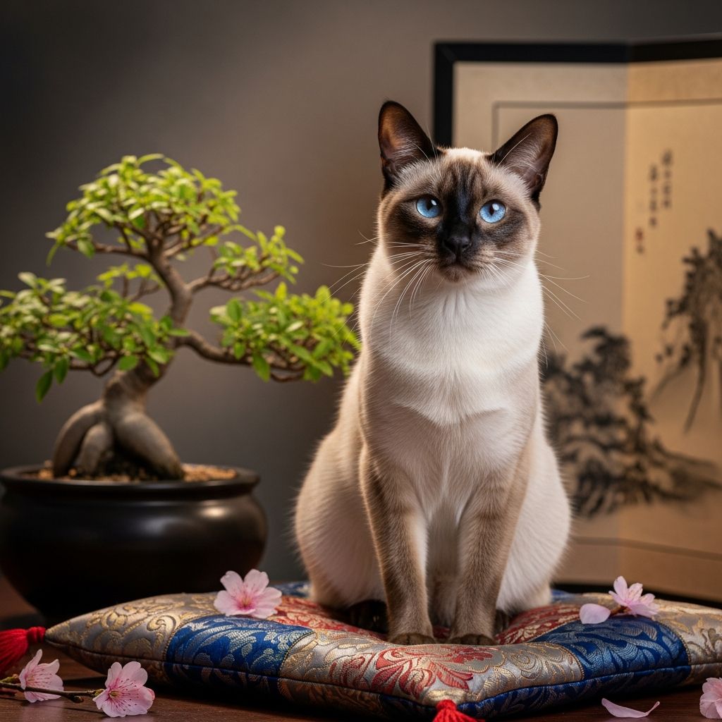 Discover unique Asian cat names inspired by Chinese, Japanese, Korean, and Indian cultures for your feline companion.