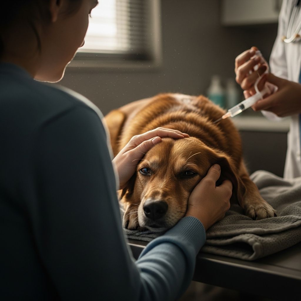 Understanding the choice to be present during your dog's euthanasia and what to expect.