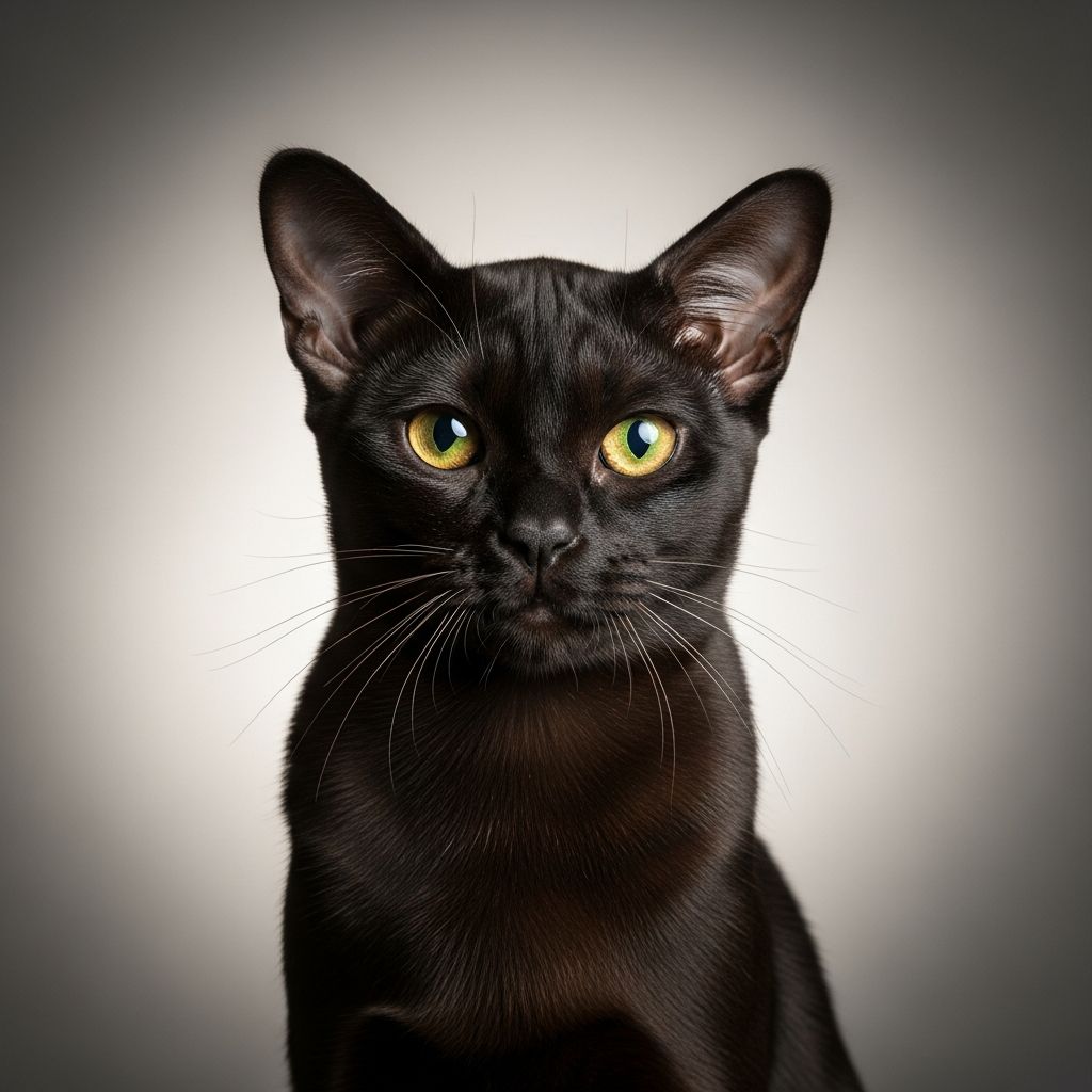 Discover the distinctive charm and characteristics of black Burmese cats