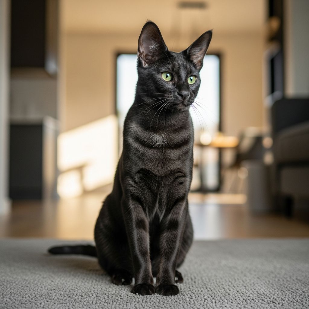Discover the striking black Savannah cat: genetics, temperament, care requirements, and suitability as a family pet.