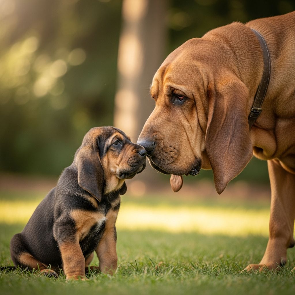 Comprehensive guide to tracking your Bloodhound's size from puppyhood to adulthood