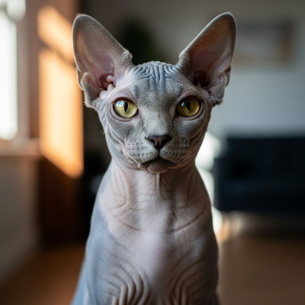 Blue Sphynx Cat Guide: Complete Traits, Care, And Essentials Discover the unique charm, care needs, and captivating history of the Blue Sphynx cat, a hairless breed with a loving personality and striking blue-toned skin.