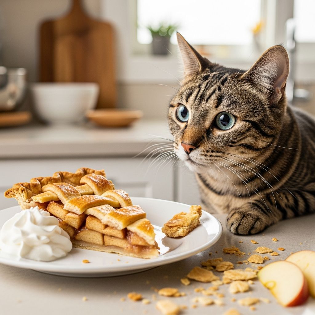 Can Cats Eat Apple Pie? Vet-Reviewed Safety Guide Learn why apple pie isn't safe for cats and how to safely share apples with your feline friend.