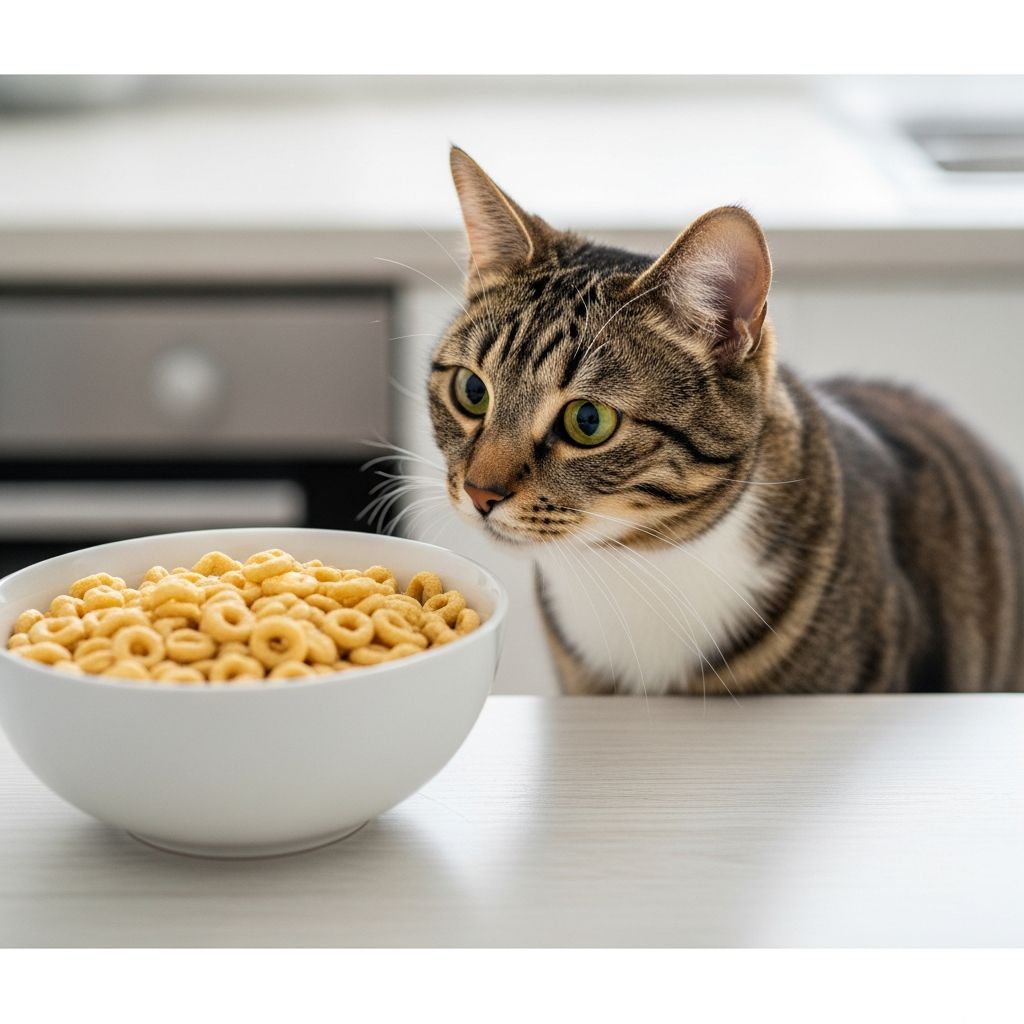 Discover if cereal is safe for cats, potential risks, benefits, and healthier treat alternatives for your feline friend.