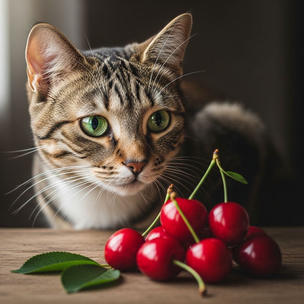 Discover if cherries are safe for cats, the risks of pits and stems, and safer treat alternatives for your feline friend.