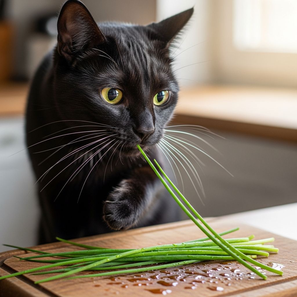 Can Cats Eat Chives? Essential Vet-Reviewed Safety Guide Discover why chives are toxic to cats, recognize poisoning symptoms, and learn essential prevention tips for your feline friend's safety.