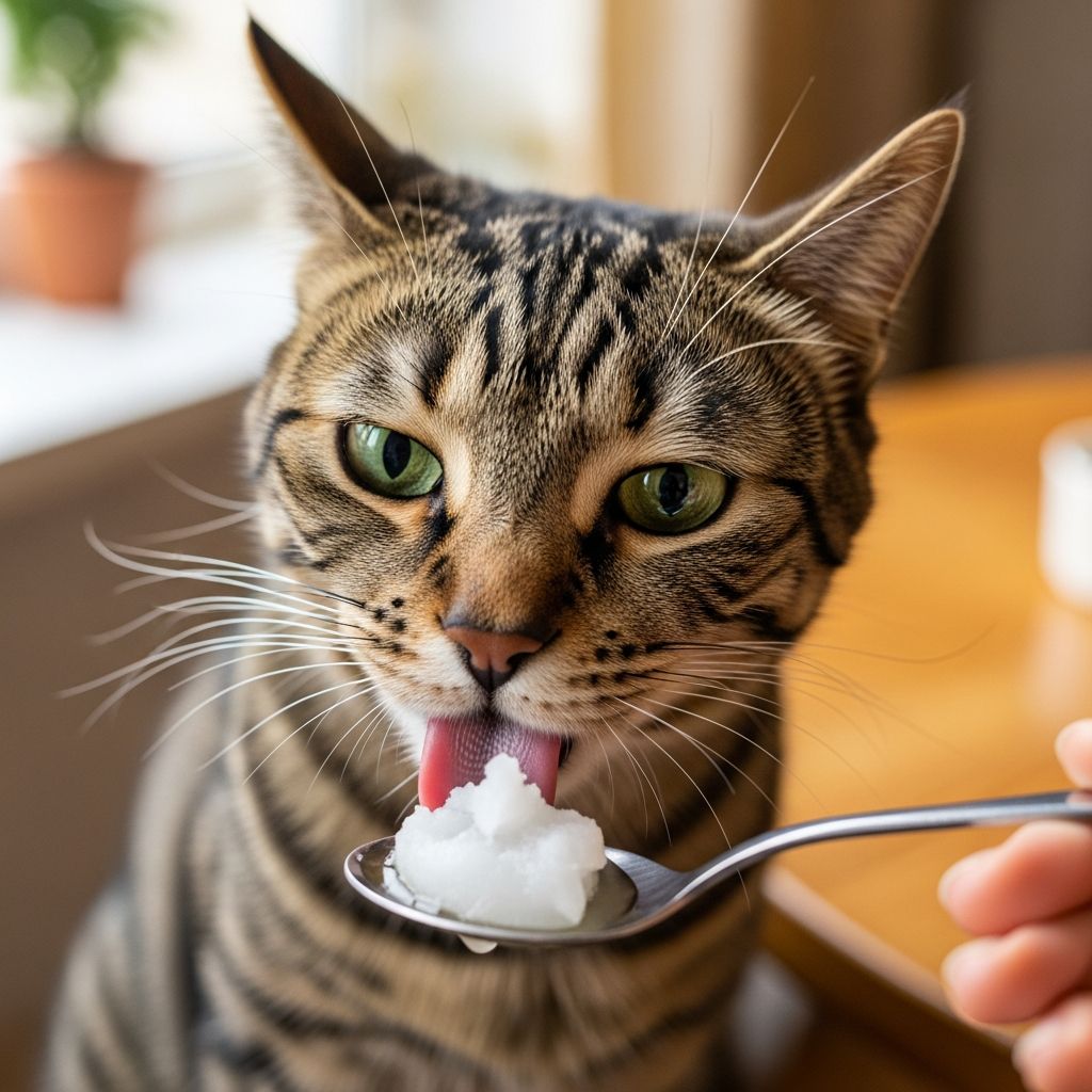 Can Cats Eat Coconut Oil? Comprehensive Guide For Safe Use Discover if coconut oil is safe for cats, its potential benefits for skin and digestion, risks like weight gain, and expert vet advice.