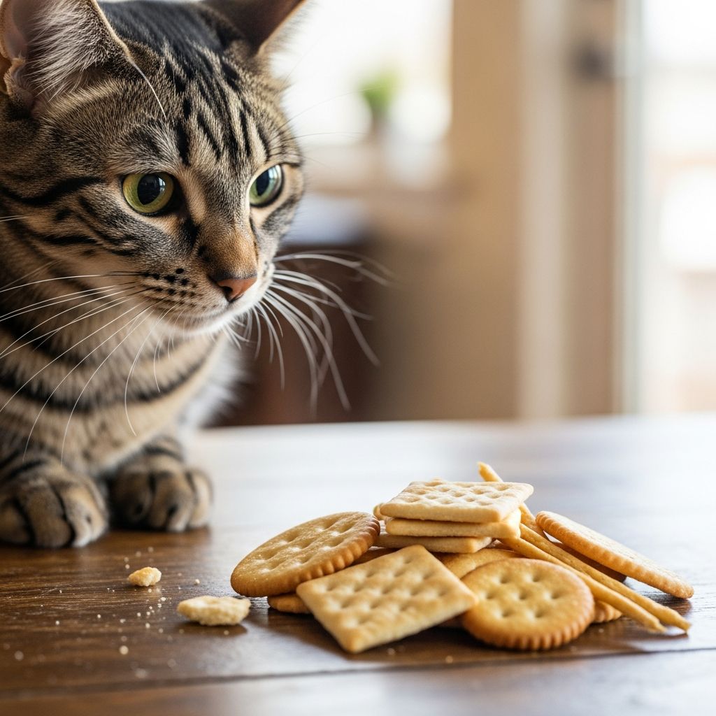 Can Cats Eat Crackers? Expert Guide To Risks And Safe Alternatives Vet-verified facts on whether cats can safely eat crackers, potential risks, and healthier treat alternatives for your feline friend.