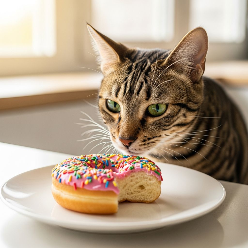 Learn why donuts are unsafe for cats and what to do if your cat eats one.