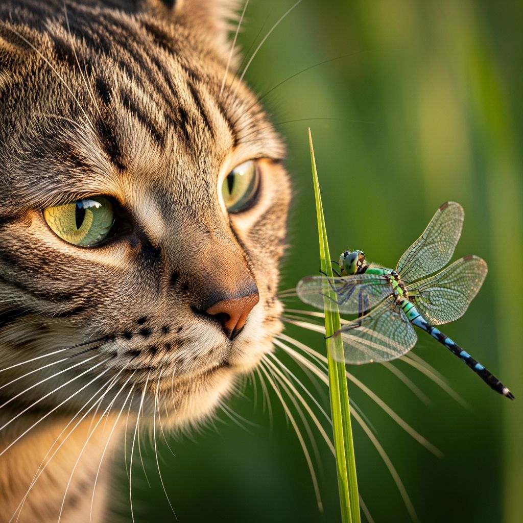 Discover if dragonflies are safe for cats, understand feline hunting instincts, and learn essential pet parent tips for worry-free outdoor fun.