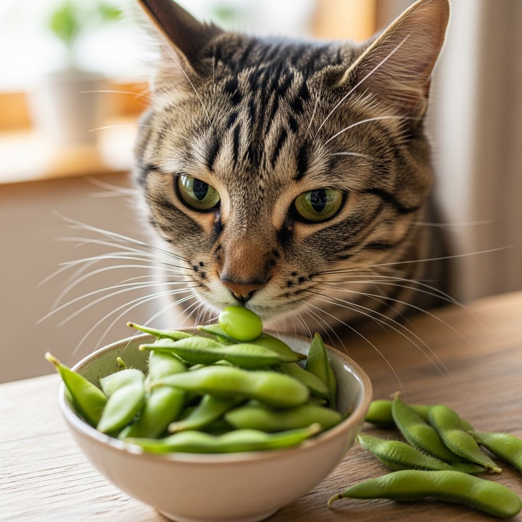 Discover if edamame is safe for your cat, its benefits, risks, and how to feed it properly as an occasional treat.