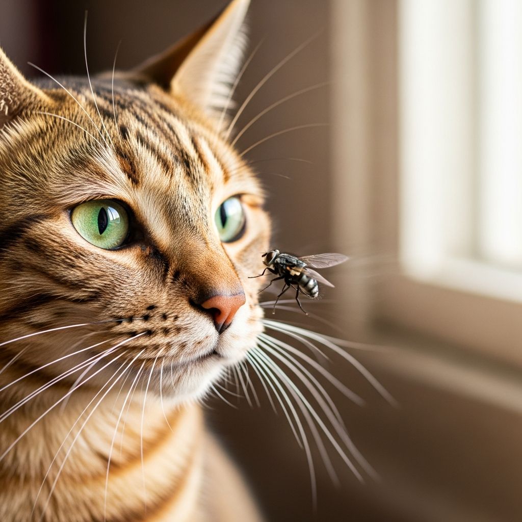 Can Cats Eat Flies? Vet-Reviewed Facts & Health Guidelines Discover if flies are safe for cats, potential risks like parasites, and when to worry about your feline hunter's snack habits.