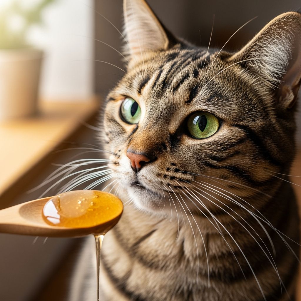 Discover if honey is safe for cats, its potential risks like botulism and high sugar, and healthier treat alternatives for your feline friend.