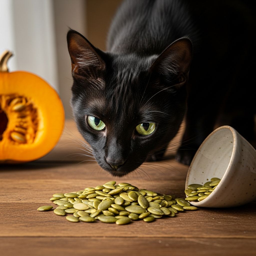 Can Cats Eat Pumpkin Seeds? 6 Vet-Reviewed Benefits & Tips Discover if pumpkin seeds are safe for cats, their health benefits, risks, and how to feed them properly as occasional treats.