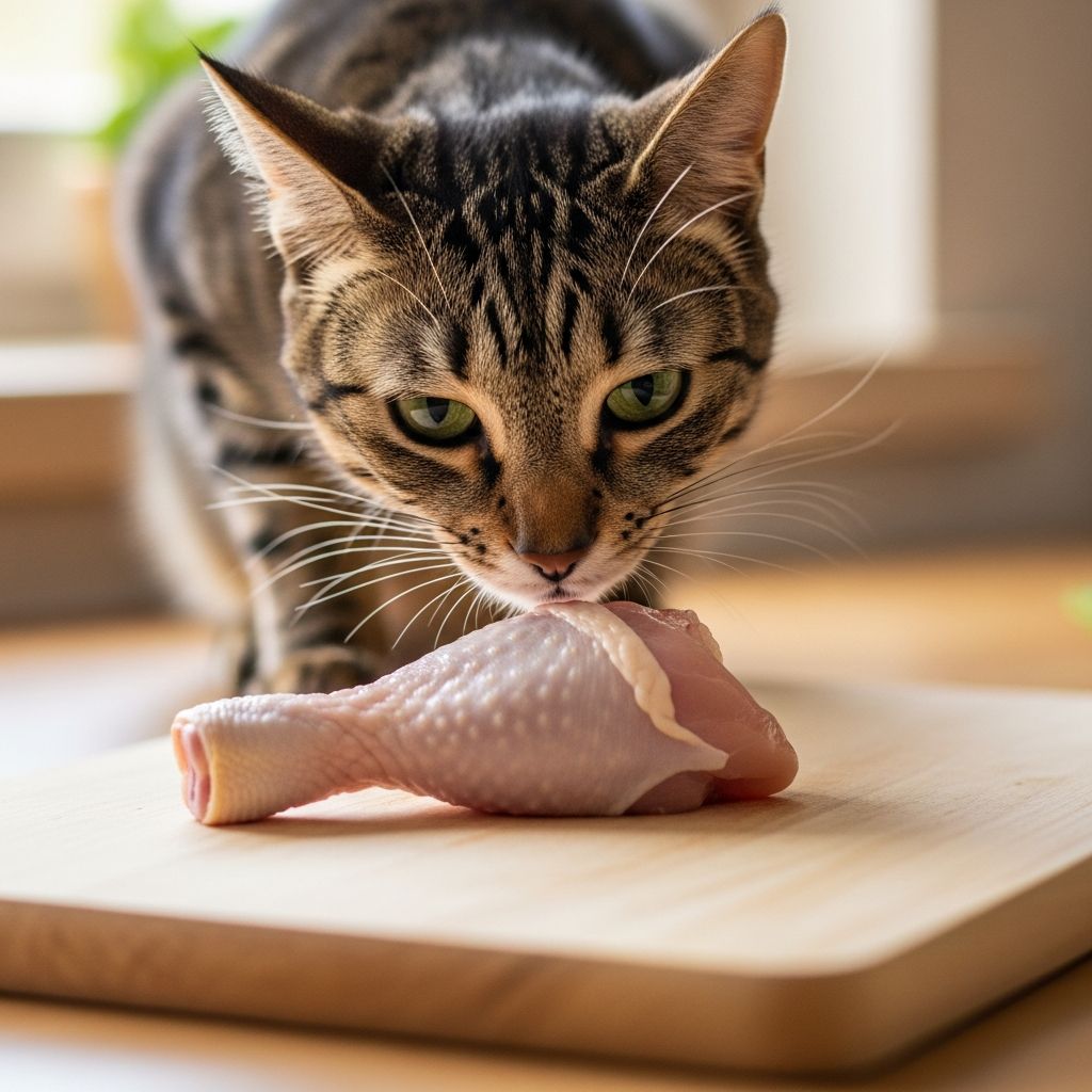 Can Cats Eat Raw Chicken? Guide To Safety, Risks, And Benefits Discover if raw chicken is safe for cats, explore risks like bacteria and bones, and learn safe feeding guidelines for your feline friend.