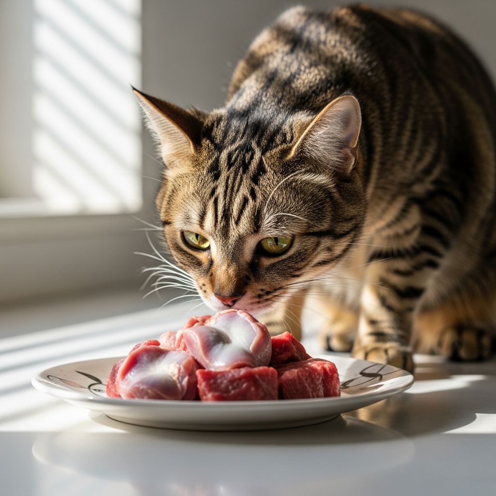 Comprehensive guide to raw meat diets for cats: benefits, risks, and expert veterinary guidance.