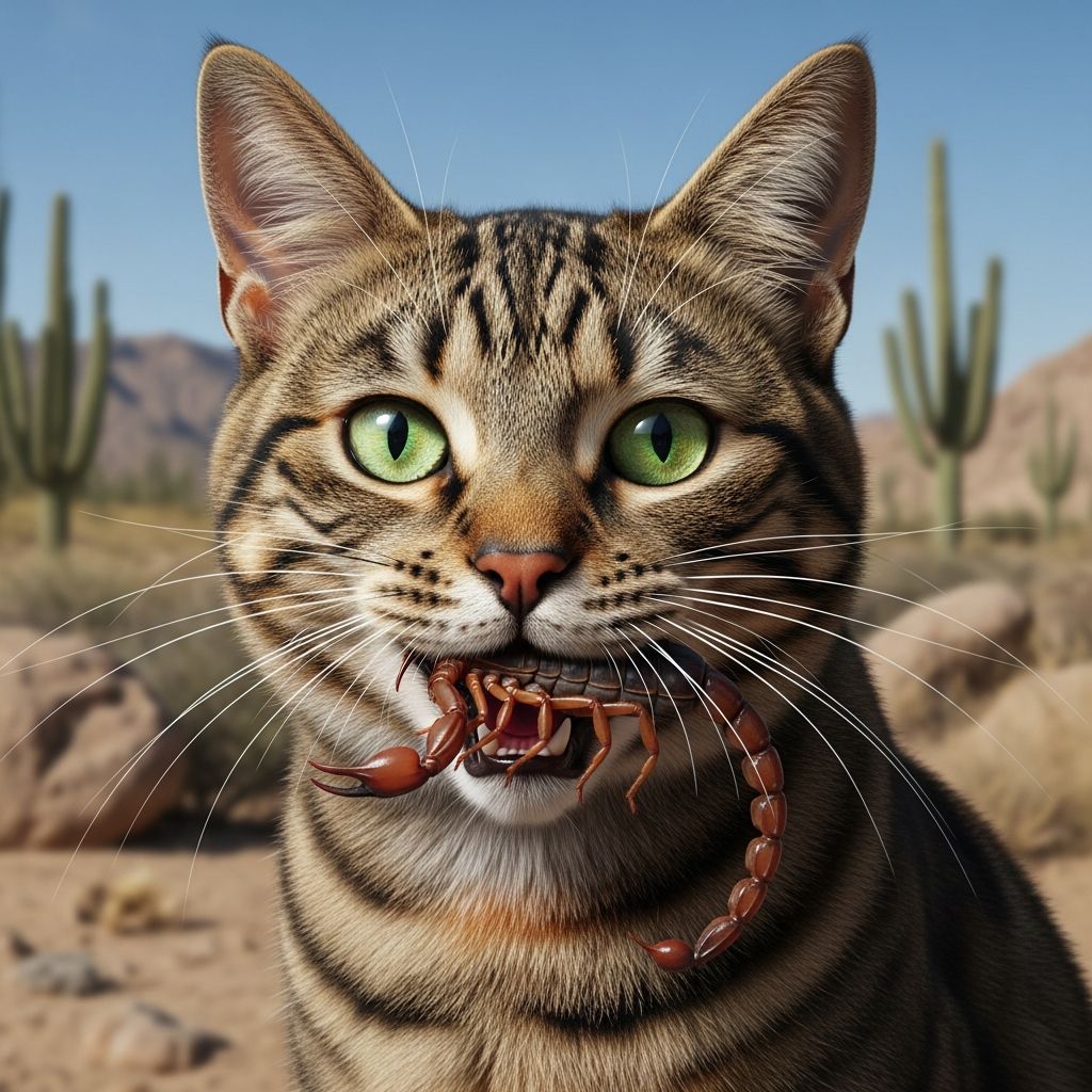 Can Cats Eat Scorpions? 10 Sting Symptoms And Protection Tips Discover if scorpions are safe for cats to eat, risks of stings, symptoms, and vet-approved prevention tips for cat owners.