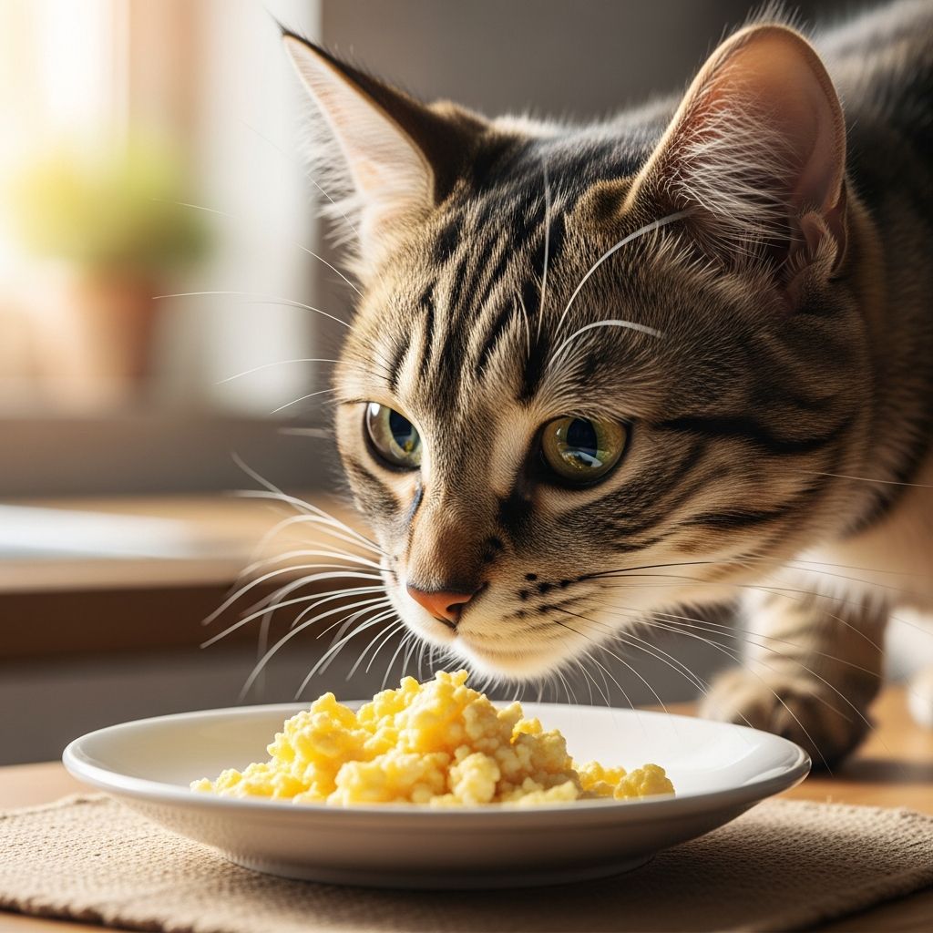 Discover if scrambled eggs are safe for cats, nutritional benefits, risks, and how to prepare them properly as a treat.