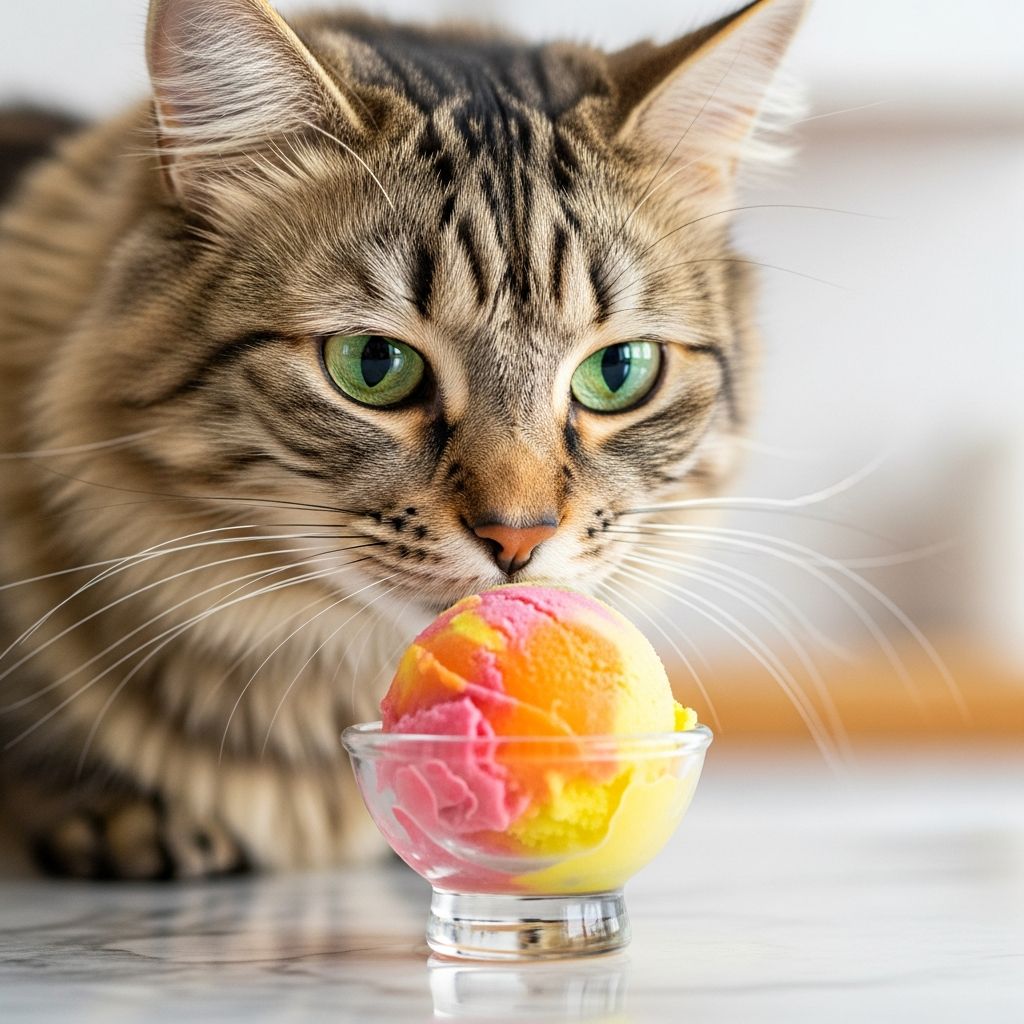 Learn if sherbet is safe for cats, potential health risks, and better frozen treat alternatives.