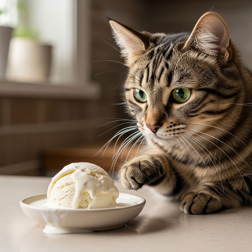 Vet-reviewed facts on whether cats can safely enjoy vanilla ice cream, risks involved, and healthier alternatives for feline treats.